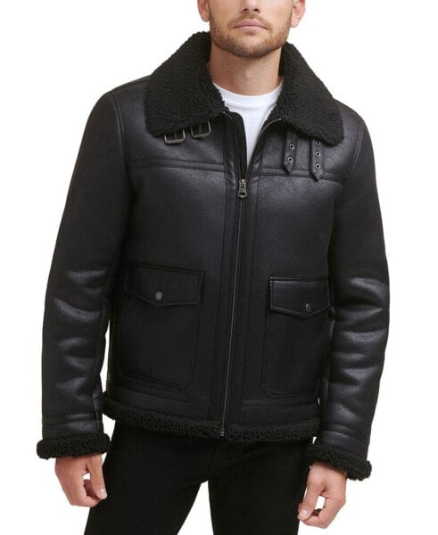 Men's Faux Shearling Shortie Rancher Jacket