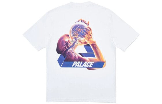 PALACE SS20 Tri-Gaine T-Shirt White 背后大三角短袖T恤 男女同款 白色 送礼推荐 / Футболка PALACE SS20 Tri-Gaine T-Shirt White T P18TS121