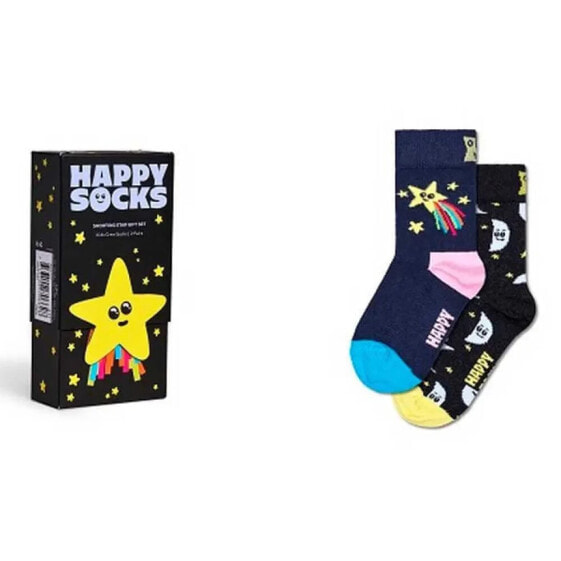 HS BY HAPPY SOCKS Shooting star gift set crew socks 2 pairs