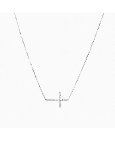 Horizontal Cross Necklace