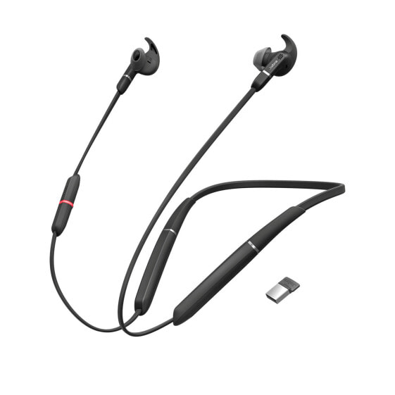 Jabra Evolve 65e UC & Link 370 - Wireless - 20 - 20000 Hz - Office/Call center - 36 g - Headset - Black