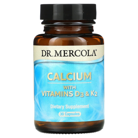 Calcium with Vitamins D3 & K2, 30 Capsules