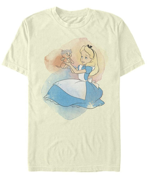 Men's Alice in Wonderland Watercolor Short Sleeve T-shirt