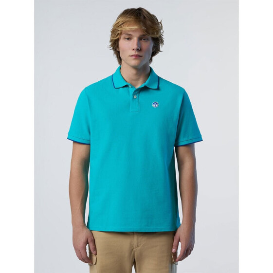 NORTH SAILS Collar W Striped In Contrast short sleeve polo