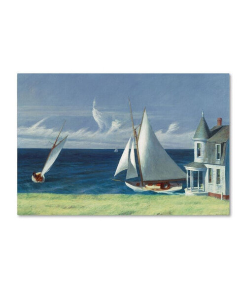 Edward Hopper 'The Lee Shore' Canvas Art - 19" x 12" x 2"