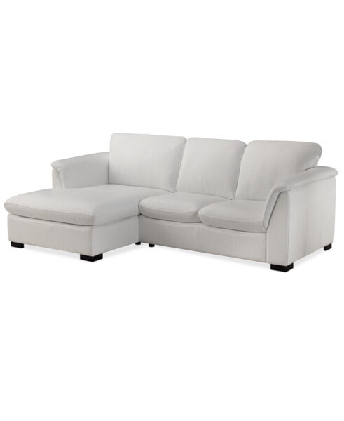 Arond 97" 2-Pc. Leather Sectional with Chaise, Created for Macy's