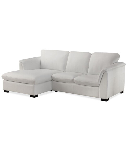 CLOSEOUT! Arond 97" 2-Pc. Leather Sectional with Chaise, Created for Macy's