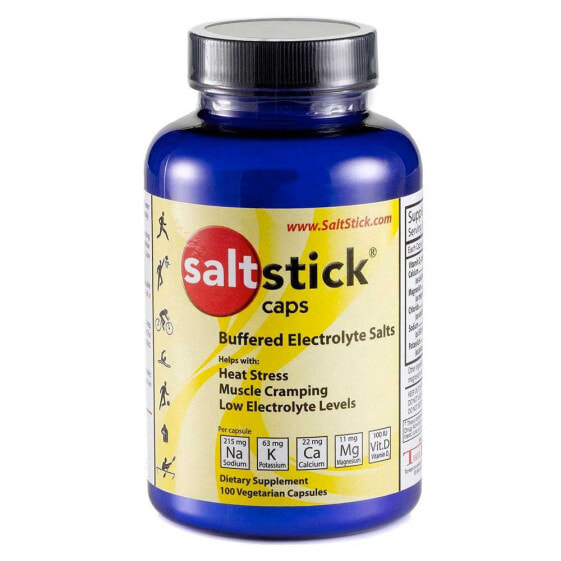 Спортивное питание для спортсменов SaltStick Электролитные соли 100 капсул Нейтральный вкус