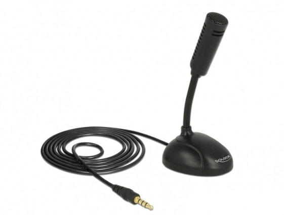 Микрофон проводной Delock 65872 - гарнитура для смартфонов, -32 дБ, 100-13000 Гц, направленность - круговая