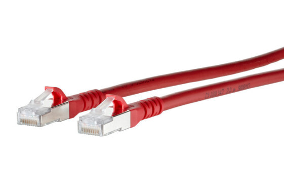 METZ CONNECT BTR 1308451566-E - Patchkabel RJ45 Cat.6A S/FTP 1.5 m rot - Cable - Network