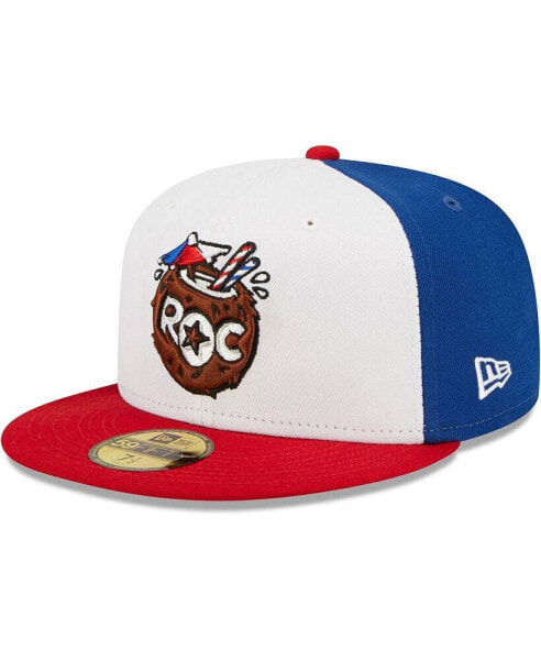 Men's White, Red Cocos Locos de Rochester Copa De La Diversion 59FIFTY Fitted Hat