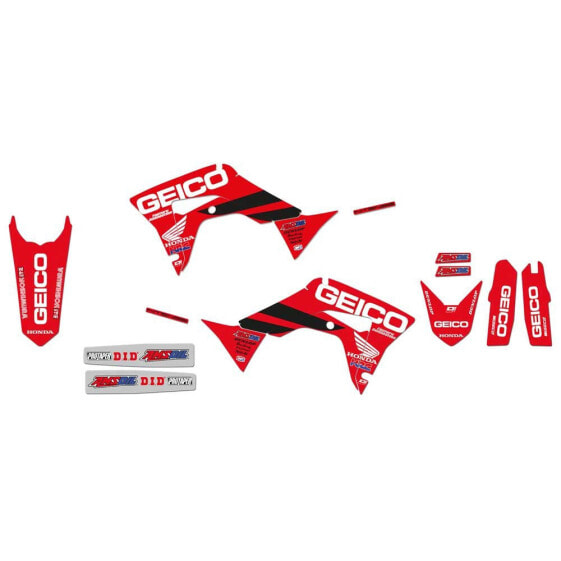 BLACKBIRD RACING Geico 19 8146R19 Kit Graphics With Seat Cover