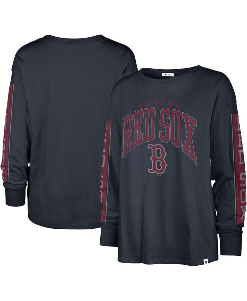 Women's Navy Boston Red Sox Statement Long Sleeve T-shirt