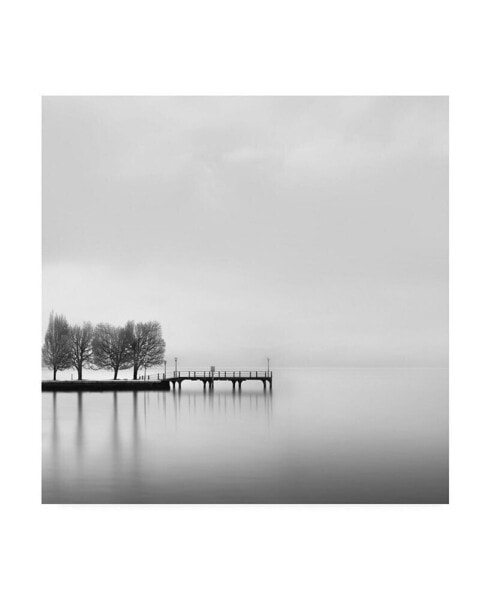 George Digalakis Pier with Trees Canvas Art - 15" x 20"