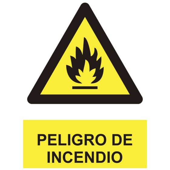 NORMALUZ Peligro De Incendio Sign 30x40 cm