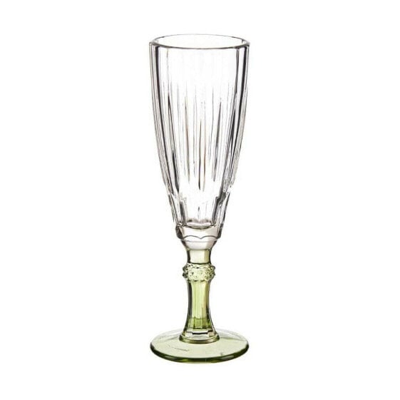 Бокал для шампанского Vivalto Exotic стеклянный зелёный 170 мл