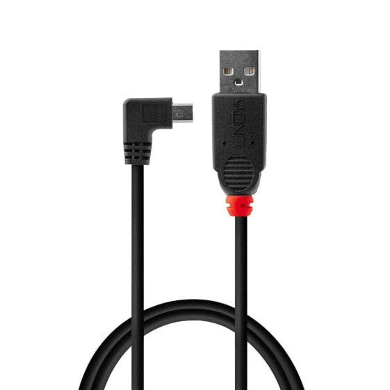 Кабель USB 2.0 A — Mini USB B LINDY 31970 50 cm Чёрный