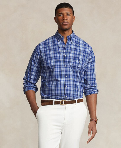 Рубашка мужская Polo Ralph Lauren в клетку Big & Tall из стрейч-поплина