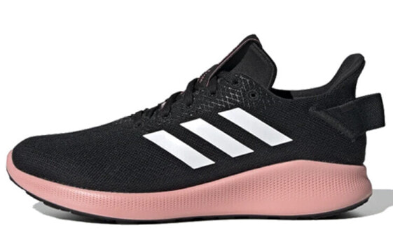 Кроссовки женские Adidas SenseBounce+ Street черно-розовые