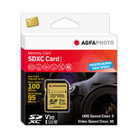 AgfaPhoto 10607 - 128 GB - SDXC - Class 10 - UHS-I - 100 MB/s - 95 MB/s