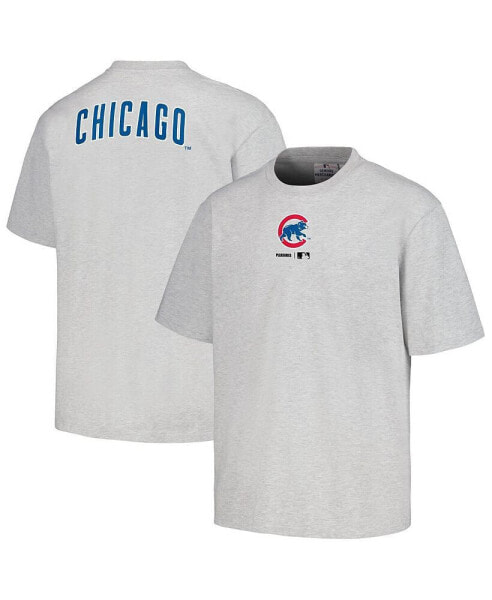 Men's Gray Chicago Cubs Mascot T-shirt