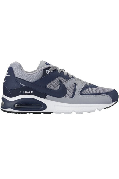 Кроссовки Nike Air Max Command Мужские Спортивные Лакированные Синие Белые Серые Sneaker