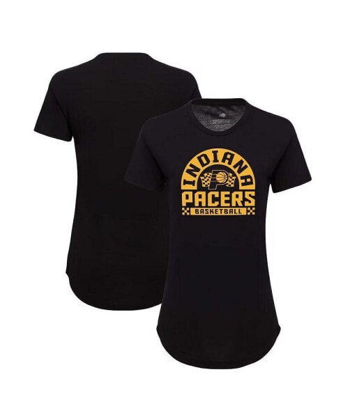 Women's Black Indiana Pacers Phoebe Super Soft Tri-Blend T-Shirt