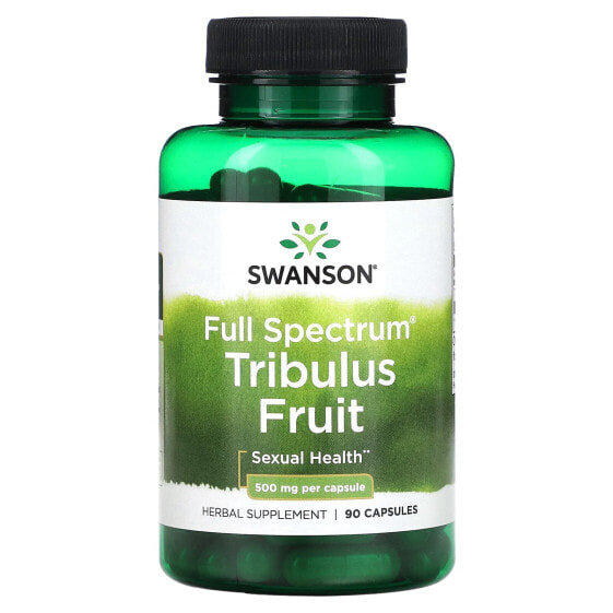 Swanson, Full Spectrum Tribulus, плоды, 500 мг, 90 капсул