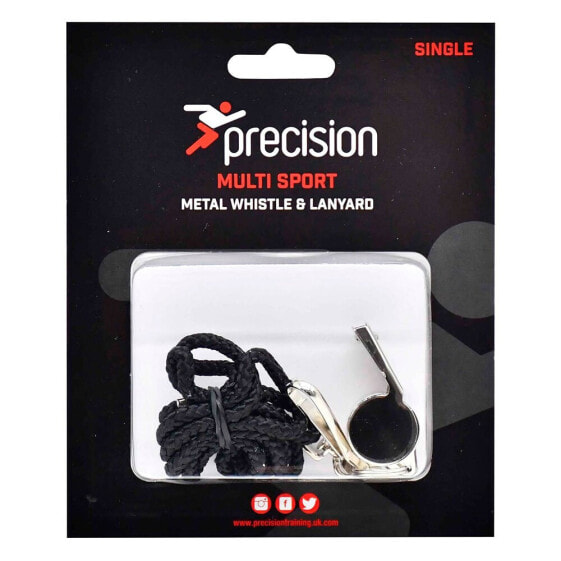 Спортивный аксессуар для футбола PRECISION Металлический свисток с петлей