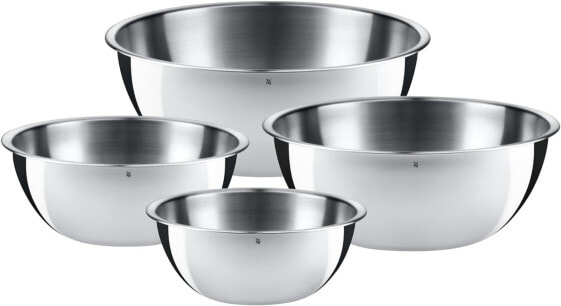 WMF Gourmet Bowl Set for Kitchen 4-Piece Stainless Steel Cromargan Multifunctional Mixing Bowl, Salad Bowl, Serving Bowl, Stackable
