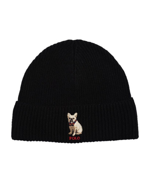 Men's Embroidered Frenchie Beanie