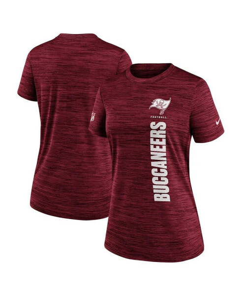 Women's Red Tampa Bay Buccaneers Velocity Performance T-Shirt