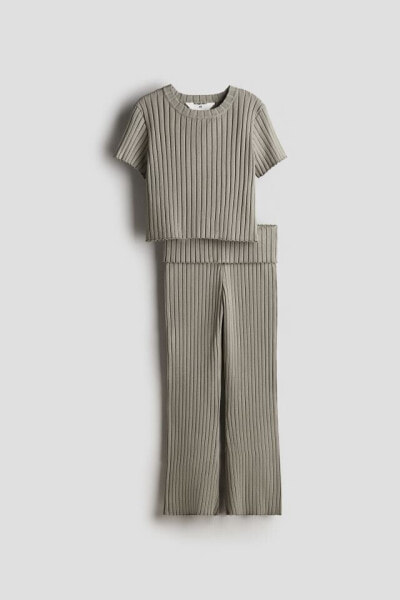 Детская одежда и обувь H&M Набор из 2-х частей с вязаными ластиками