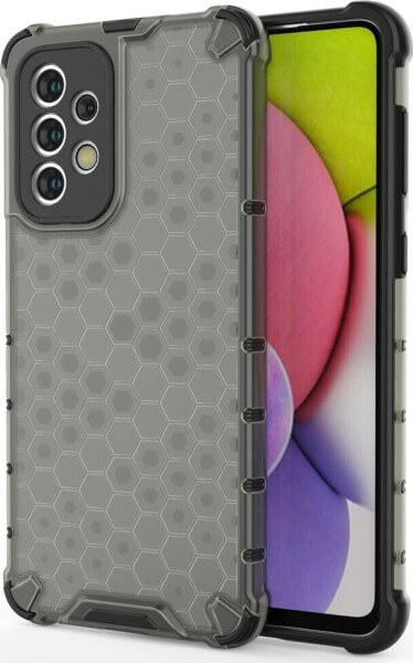 Hurtel Honeycomb etui pancerny pokrowiec z żelową ramką Samsung Galaxy A33 5G czarny