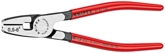 Инструмент для обжима концевых гильз с торцевой установкой Knipex 97 81 180 7983345