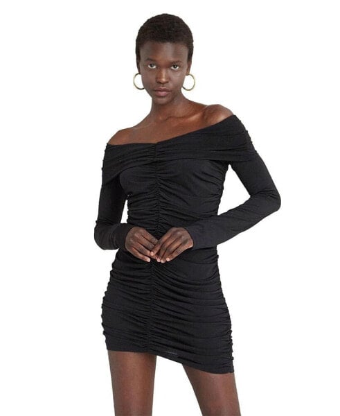 Women's Elly Off The Shoulders Ruched Mini Dress
