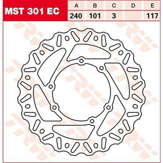 TRW Ec-Cross-Design Wave Honda CR 125 R 01 Front Brake Disc