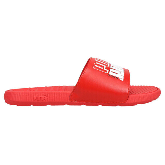 Puma Cool Cat Power Logo Slide Mens Red Casual Sandals 38751803
