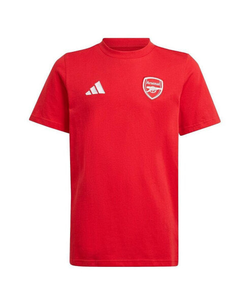 Big Boys and Girls Scarlet Arsenal DNA T-Shirt