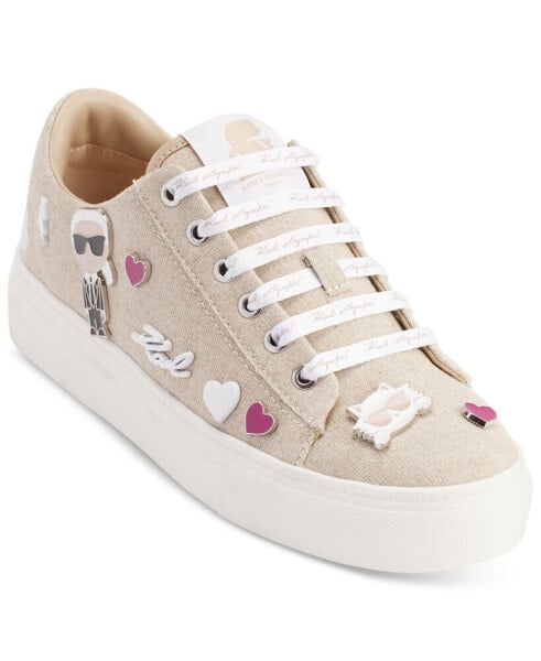Cate Pins Lace Up Sneakers
