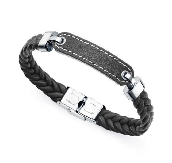 Stylish men´s leather bracelet Magnum 15108P01010