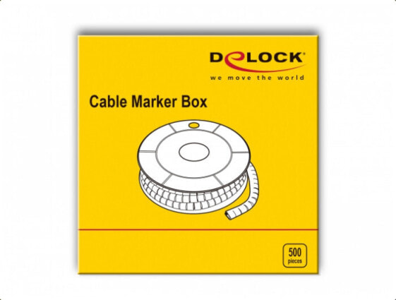Комплектующие для кабель-каналов Delock 18355 Желтые Пластиковые 500 шт.