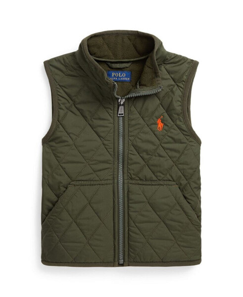 Toddler and Little Boys Quilted Water-Repellent Vest