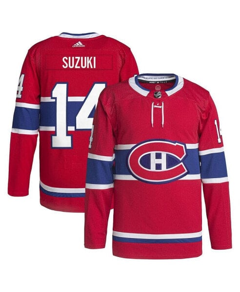 Men's Nick Suzuki Red Montreal Canadiens Home Authentic Pro Player Jersey