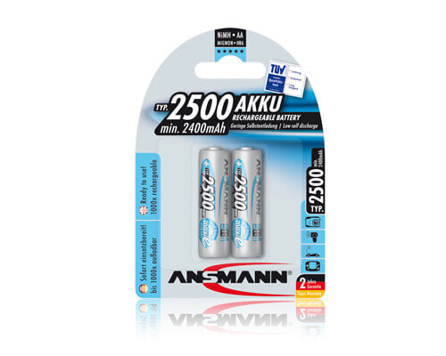 Аккумуляторные батареи Ansmann 5035432 AA NiMH 1.2V 2500 mAh