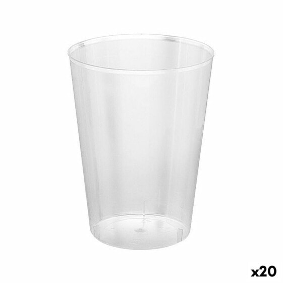 Набор многоразовых чашек Algon Прозрачный Сидр 500 мл (20 шт.) 15 предметов