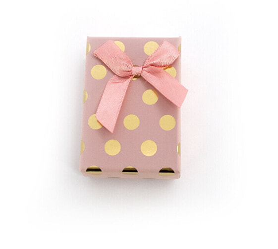 Подарочная коробка розовая с золотыми точками Beneto KP7-8