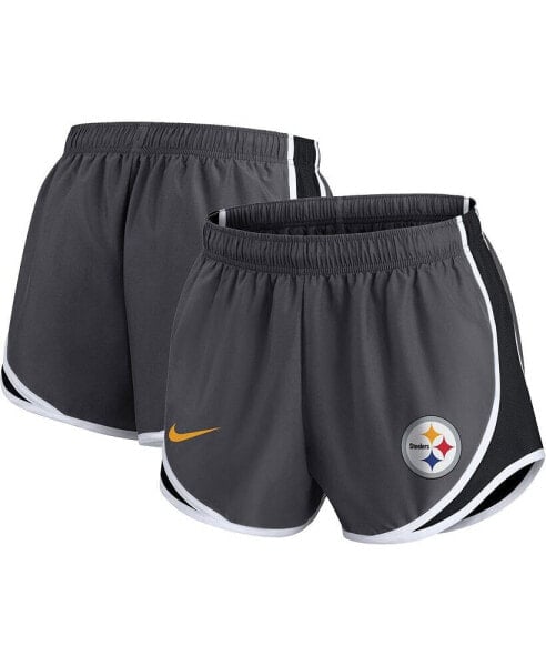 Спортивные шорты Nike женские Pittsburgh Steelers с логотипом Plus Size Logo Performance Tempo