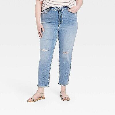 Women's High-Rise 90's Slim Jeans - Universal Thread Light Blue 17 Long