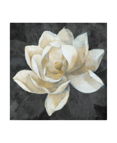 Albena Hristova Majestic Magnolia Neutral Sq Canvas Art - 15.5" x 21"